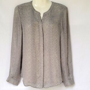 Joie snake skin semi-sheer sz s